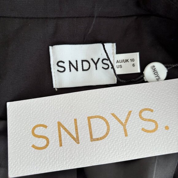 SNDYS Hills Double Breasted Blazer in Black - Picture 8 of 8